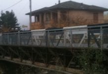Ponte di ferro sul torrente Albirola