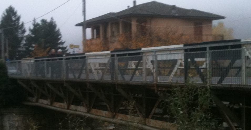 Ponte di ferro sul torrente Albirola