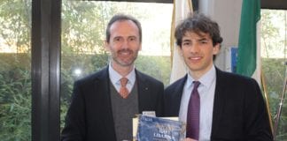 Il Presidente Rotary Club Gavi Libarna Natale Spineto e Stefano Guido.