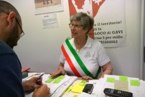 Il sindaco di Gavi, Rita Semino