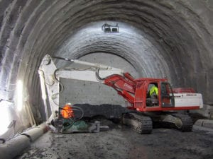 Lo scavo del tunnel del Terzo valico a Voltaggio