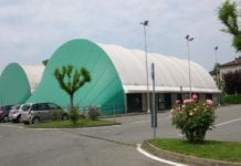 Un'immagine del centro sportivo del Geirino a Ovada: al suo interno si trova anche l'ostello