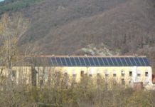 L'impianto fotovoltaico installato dal Comune sul tetto della Filanda