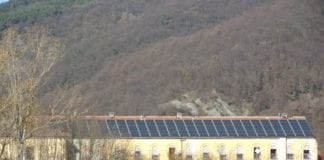 L'impianto fotovoltaico installato dal Comune sul tetto della Filanda