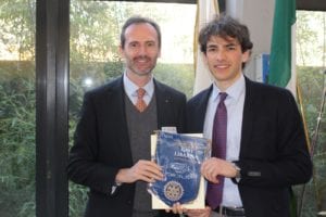 Il Presidente Rotary Club Gavi Libarna Natale Spineto e Stefano Guido.