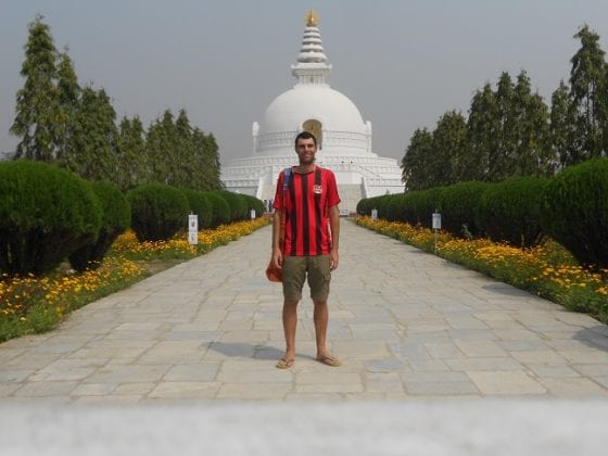 Stupa della pace a Lumbini