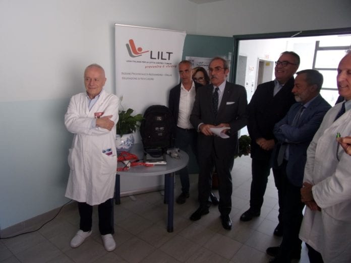 La presentazione dell'ecografo pic ieri in ospedale a Novi Ligure