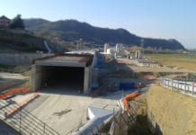 Il cantiere del Terzo valico di Moriassi, ad Arquata Scrivia