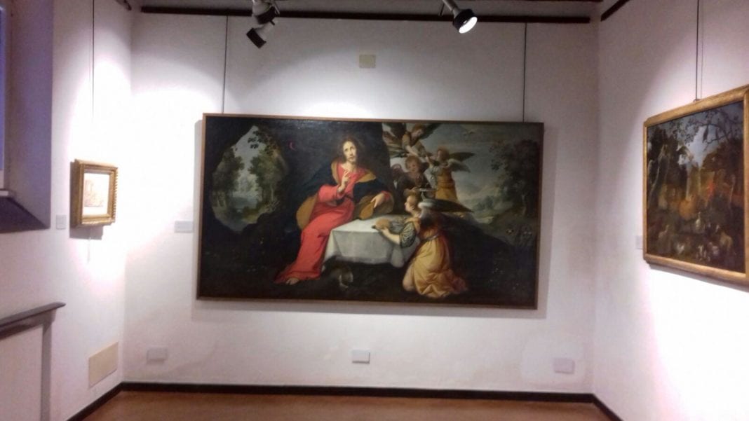 Uno dei dipinti della mostra dedicata a Sinibaldo Scorza