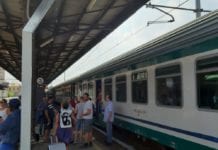 treni fermi a Tortona per l'incendio