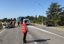 Pozzolo Formigaro: scontro tra due auto all’incrocio con l’area industriale, grave un bambino